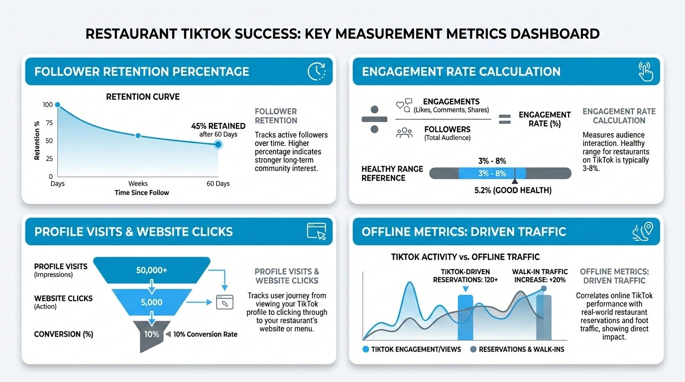 Measuring TikTok marketing success for restaurant accounts