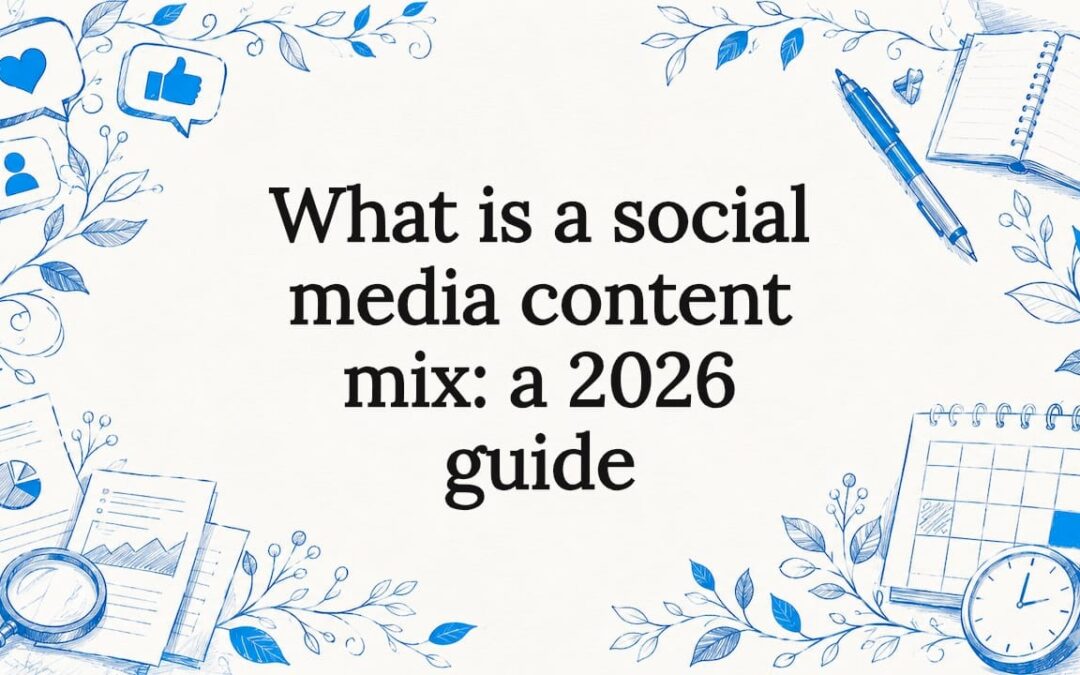What is a social media content mix: a 2026 guide