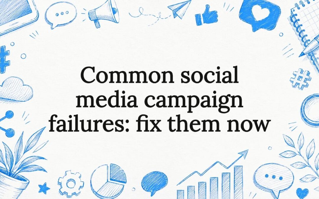Common social media campaign failures: fix them now
