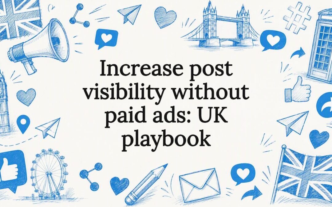 Increase post visibility without paid ads: UK playbook