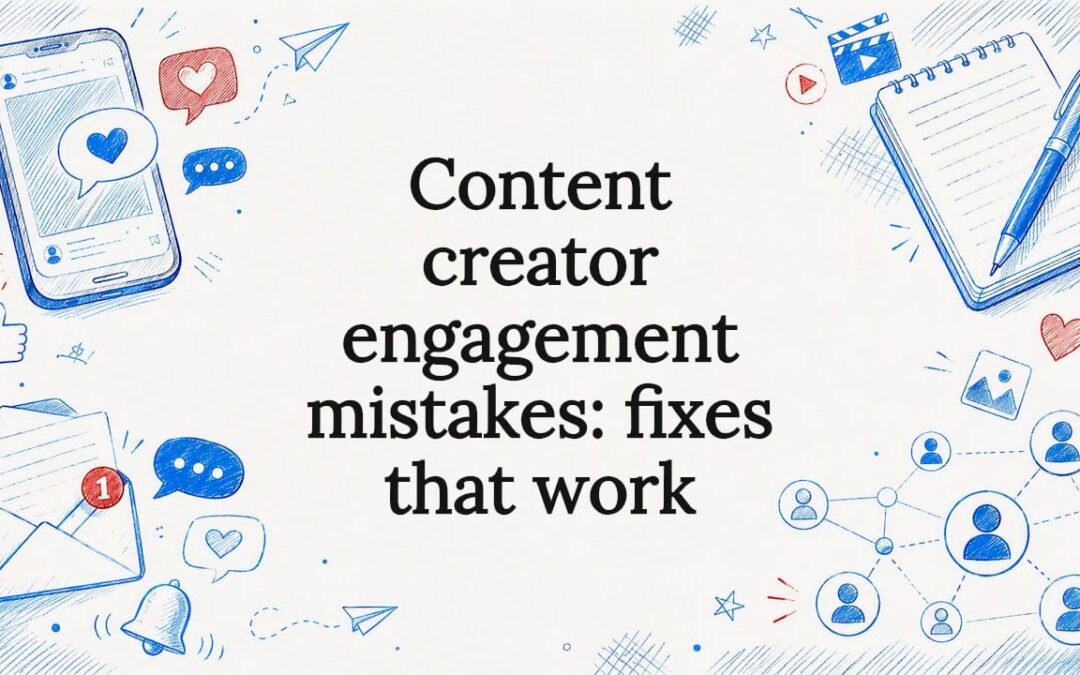 Content creator engagement mistakes: fixes that work