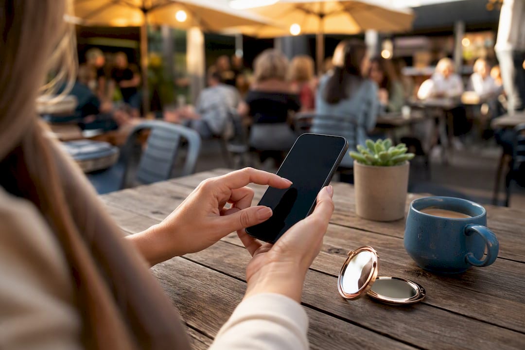 Hands editing Instagram Reels video on smartphone