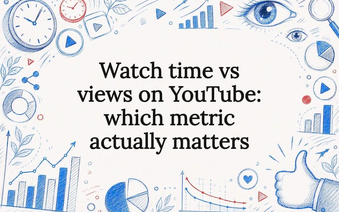 Watch time vs views on YouTube: which metric actually matters