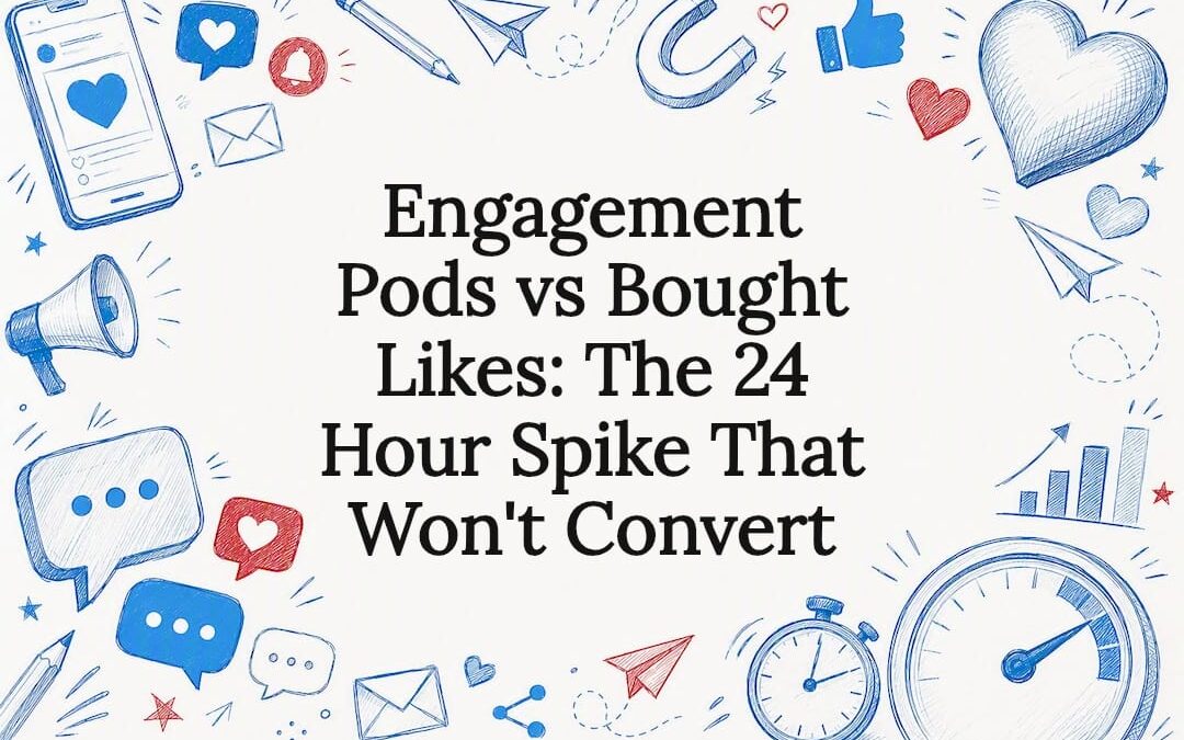Engagement Pods vs Bought Likes: The 24 Hour Spike That Won’t Convert