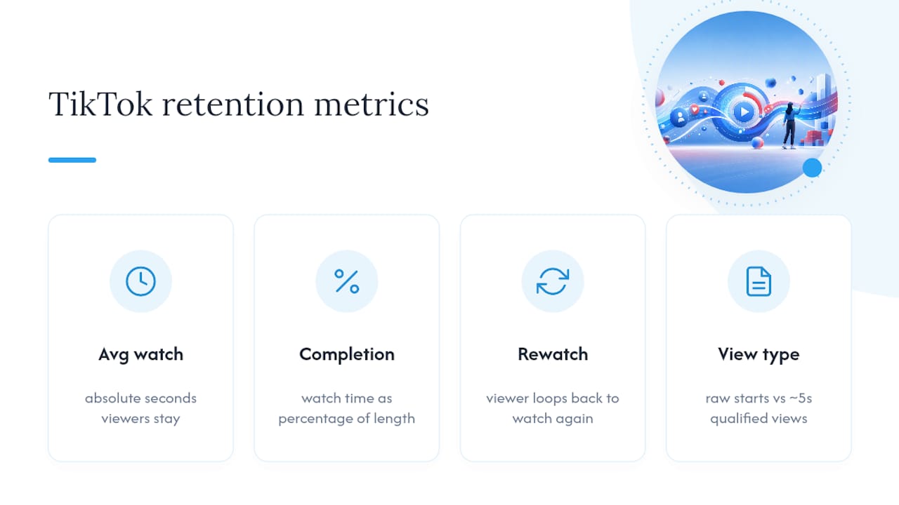 What is TikTok views retention, exactly? — overview diagram