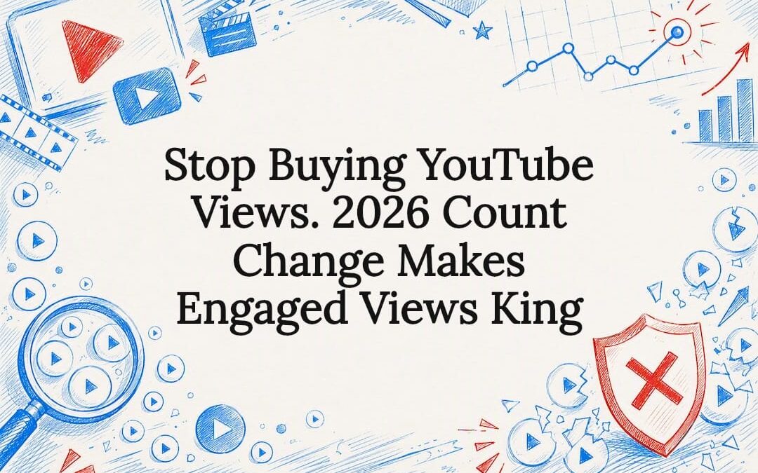 YouTube engaged views title card illustration
