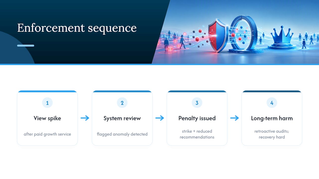 Sequence showing consequences of artificial views