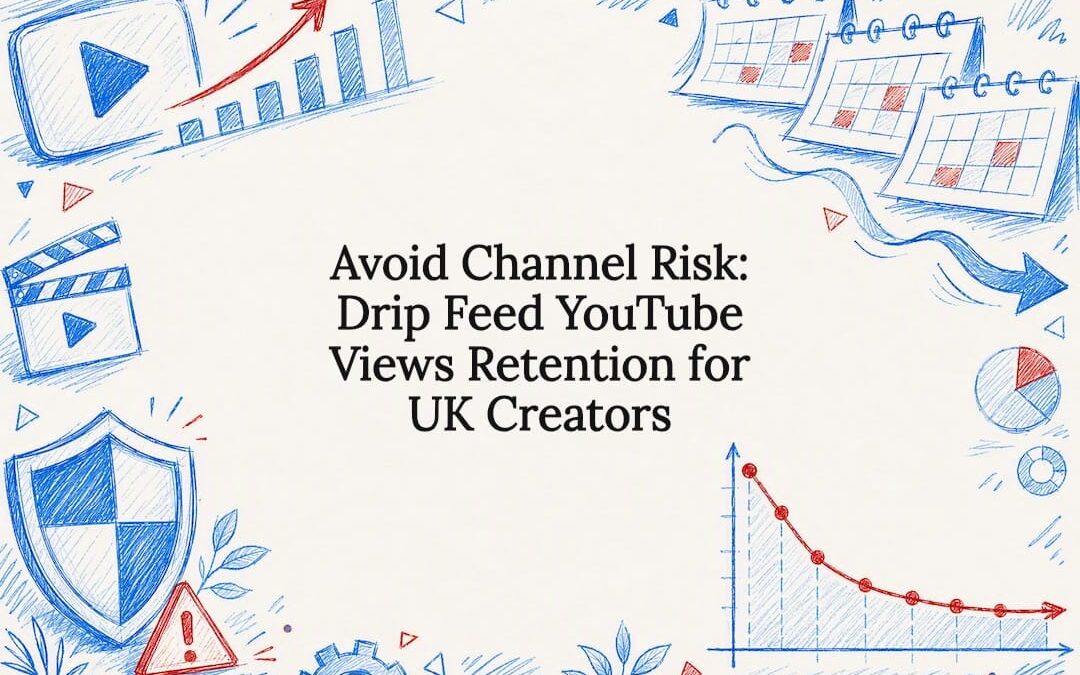 Decorative YouTube retention title card illustration