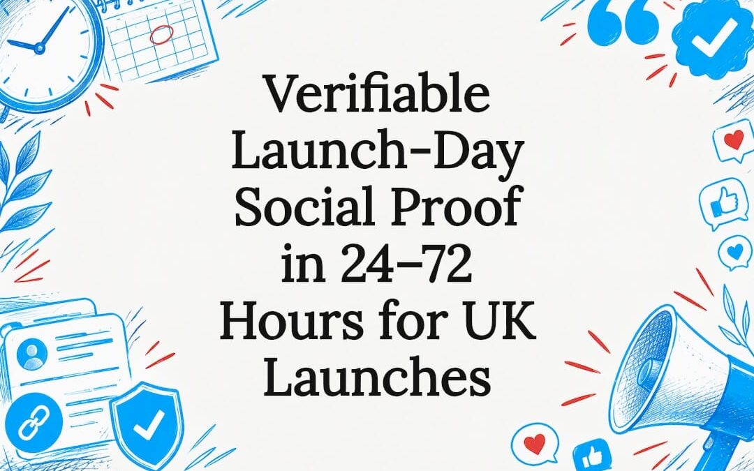 Verifiable Launch-Day Social Proof in 24–72 Hours for UK Launches