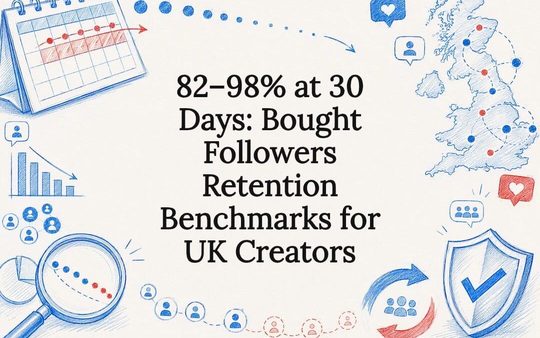 82–98% at 30 Days: Bought Followers Retention Benchmarks for UK Creators