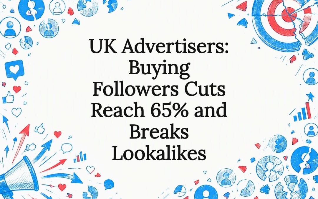 UK Advertisers: Buying Followers Cuts Reach 65% and Breaks Lookalikes
