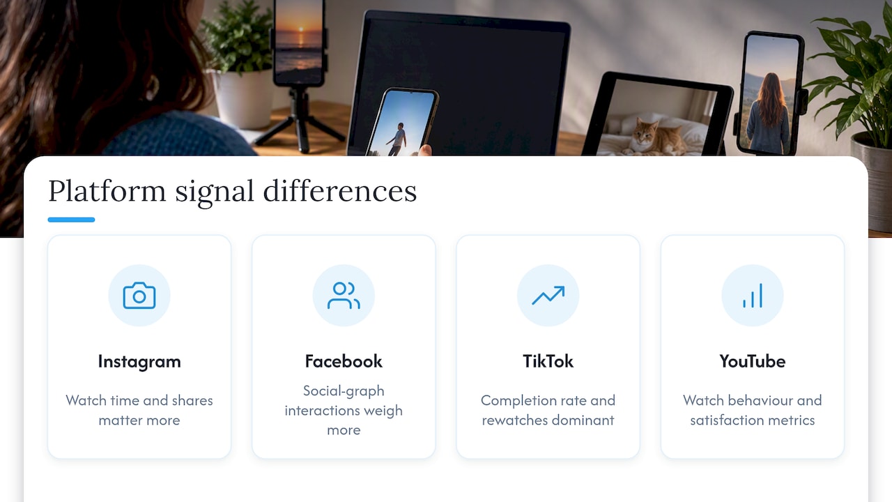 Platform engagement signal comparison