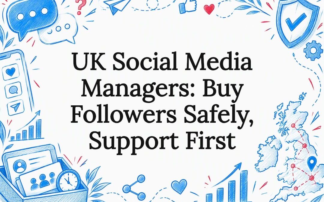 Decorative social media support title card