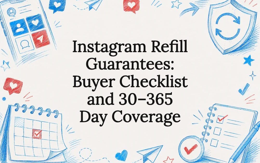 Hand-drawn refill guarantee title card