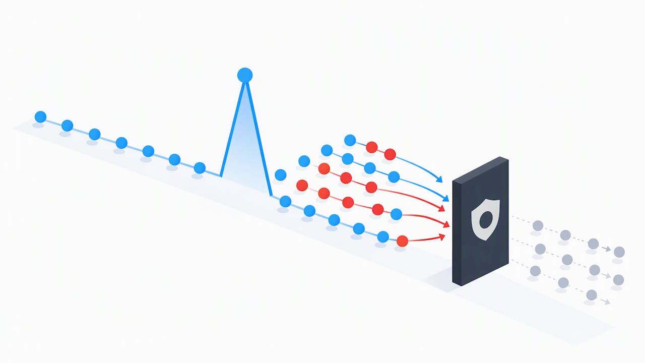 Illustration of engagement patterns triggering review