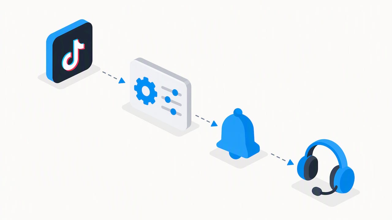 Account notice and support response process