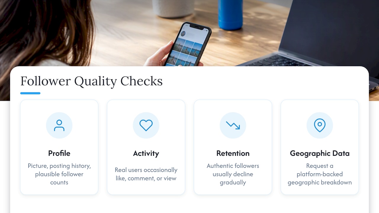 Four checks for authentic UK followers