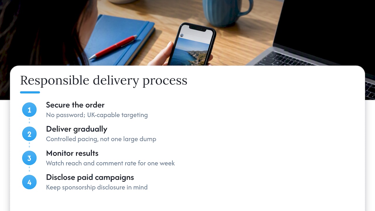 How we approach auto likes responsibly — overview diagram